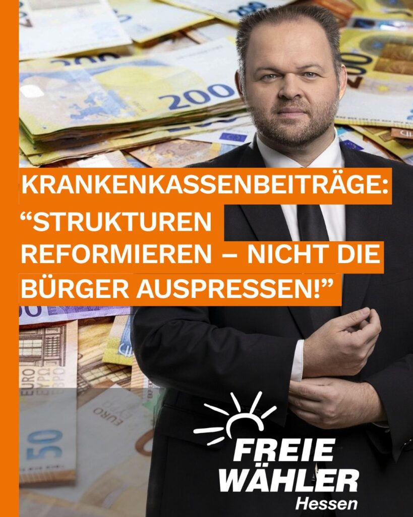 Krankenkassenbeiträge: Strukturen reformieren – nicht die Bürger auspressen!